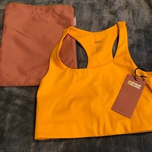 Girlfriend Collective Paloma Bra in Marigold